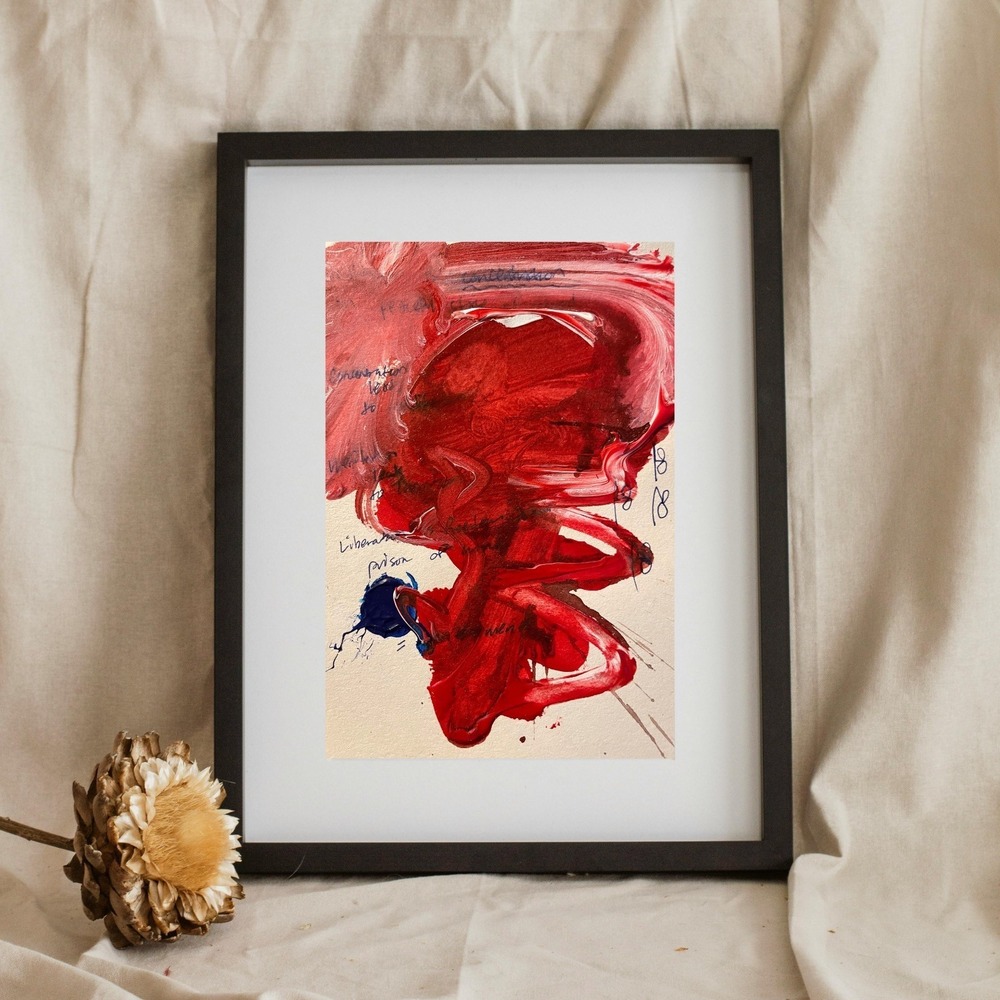 Oman Hosea Menstrual Cycle Abstract Painting Modern Contemporary Expressionist